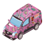 furgoneta diset rosa