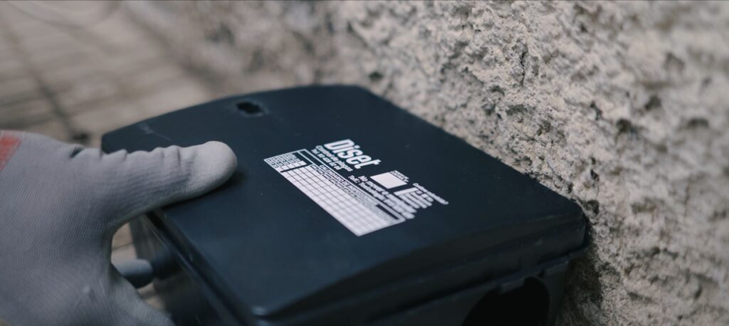 colocando portacebos para eliminar ratas barcelona